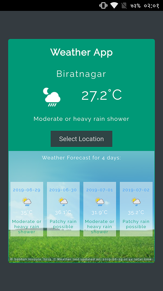 Project Weather App